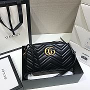 Gucci Marmont Small Shoulder Bag Black 24x13x7cm - 1