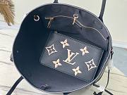 Louis Vuitton LV Neverfull MM Monogram Black Beige 31 x 28 x 14 cm - 4