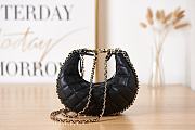 Chanel Small Hobo Bag Lambskin Light Gold Black 20x15x6cm - 4