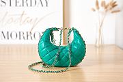 Chanel Small Hobo Bag Lambskin Light Gold Green 20x15x6cm - 6