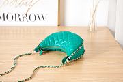 Chanel Small Hobo Bag Lambskin Light Gold Green 20x15x6cm - 3