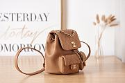 Chanel Backpack Brown Gold 21x20x12cm - 3