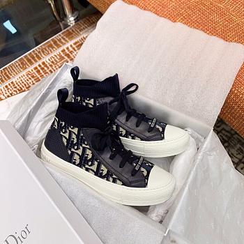 Dior Oblique High-Top Sneakers Technische mesh 