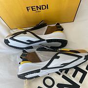 Fendi Flow Yellow Nylon And Suede Low-tops - 5