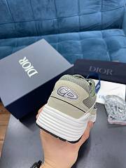 Dior B30 Olive Mesh And Cream Technical Fabric Sneakers - 5