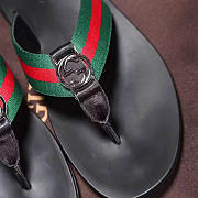 Gucci Web Strap Thong Sandal Black  - 4