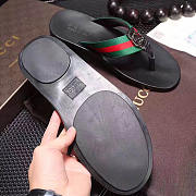 Gucci Web Strap Thong Sandal Black  - 3