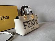 Fendi By The Way Mini Small White Leather Elaphe 20.5x9x12cm - 4