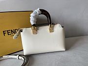 Fendi By The Way Mini Small White Leather Elaphe 20.5x9x12cm - 3