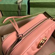 Gucci GG Marmont Shoulder Bag Peach Leather 24x13x7cm - 4