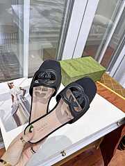 Gucci Interlocking G Slide Sandal Black - 4