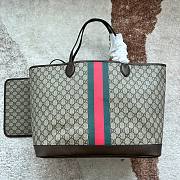 Gucci Ophidia GG Large Tote Bag Brown 40x33x19cm - 1