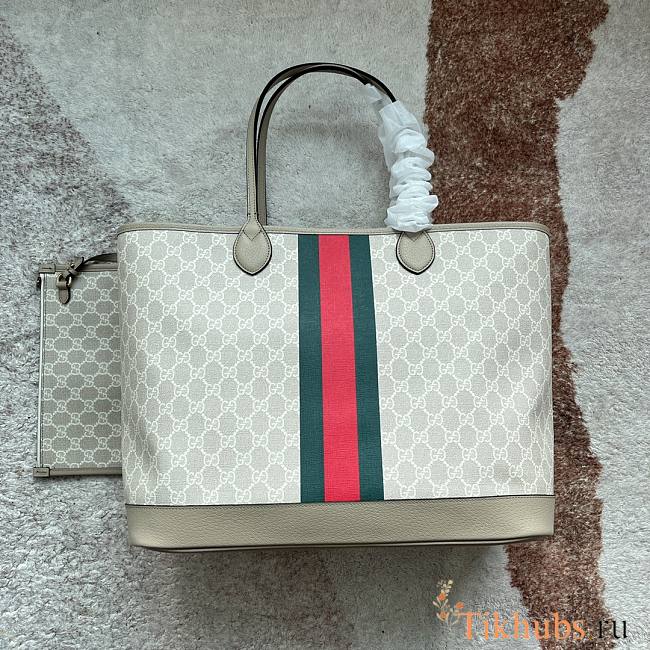 Gucci Ophidia GG Large Tote Bag Beige 40x33x19cm - 1