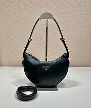 Prada Leather Shoulder Bag Black 22.5x18.5x6cm - 1