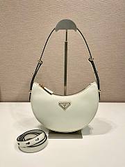 Prada Leather Shoulder Bag White 22.5x18.5x6cm - 1