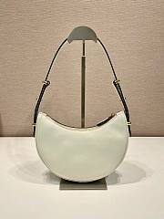 Prada Leather Shoulder Bag White 22.5x18.5x6cm - 4