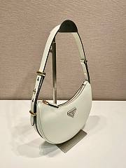 Prada Leather Shoulder Bag White 22.5x18.5x6cm - 2
