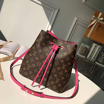 LV Noe Champagne Bag Pink M43569 Size 26x22x27 cm