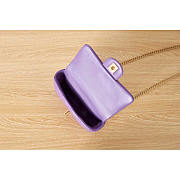 Chanel Flap Bag Purple Lambskin Gold Hardware 14x18.5x5cm - 2
