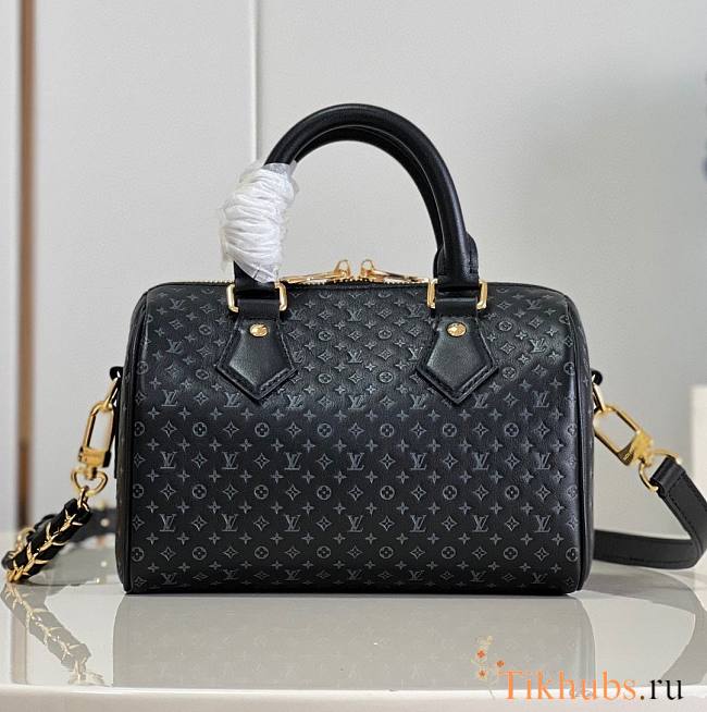 Louis Vuitton LV Speedy Bandouliere 20 Black 20.5x13.5x12cm - 1