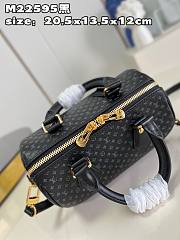 Louis Vuitton LV Speedy Bandouliere 20 Black 20.5x13.5x12cm - 3