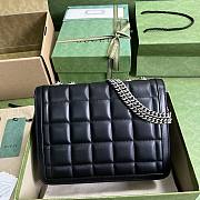 Gucci Deco Small Shoulder Bag Black 25x19.5x8cm - 4