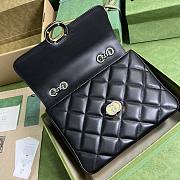 Gucci Deco Small Shoulder Bag Black 25x19.5x8cm - 2