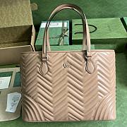 Gucci GG Marmont Large Tote Bag Beige 38.5x29x14cm - 1