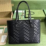 Gucci GG Marmont Large Tote Bag Black 38.5x29x14cm - 2