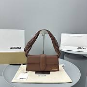 Jacquemus Le Bambino long Ficiu Strand Strap Brown 26x14cm - 1