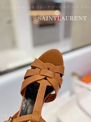 YSL High Heel Stiletto Sandal Brown 10cm - 4