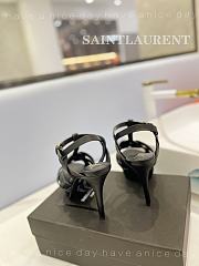 YSL High Heel Stiletto Sandal Black 10cm - 6