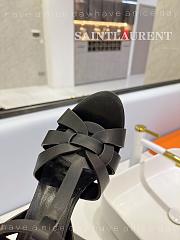 YSL High Heel Stiletto Sandal Black 10cm - 5