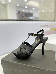 YSL High Heel Stiletto Sandal Black 10cm - 2