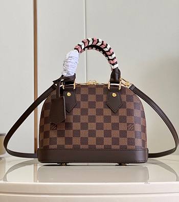 Louis Vuitton LV Alma Damier Ebene 23.5 x 17.5 x 11.5 cm