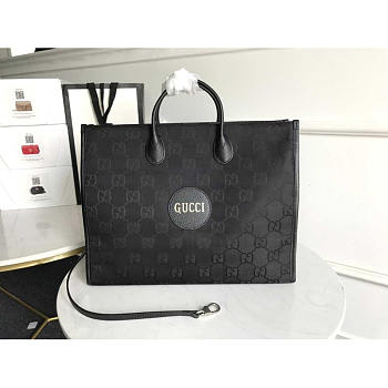 Gucci Off The Grid Series Tote Bag GG Econyl Black 43x34x18.5cm