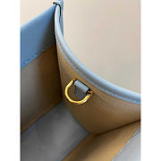 Fendi Sunshine Medium Blue Leather Shopper 35x17x31cm - 5