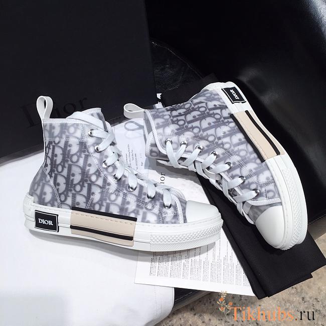 Dior B23 High-top Sneaker White and Black  - 1