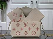 Louis Vuitton LV Felicie Pochette Monogram Rose 21 x 12 x 3 cm - 3