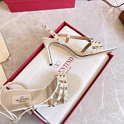 Valentino Studded Heels White 10cm - 5