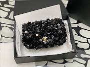 Chanel 23P Limited Edition New Classic Sequin Bag Black 20cm - 1