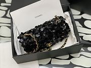 Chanel 23P Limited Edition New Classic Sequin Bag Black 20cm - 6