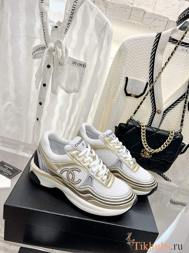 Chanel Gold Sneakers - 1