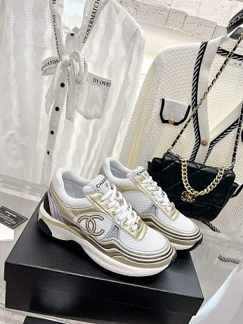 Chanel Gold Sneakers