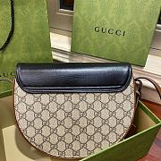 Gucci Padlock GG Supreme Shoulder Bag Black 22cm - 4