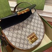 Gucci Padlock GG Supreme Shoulder Bag Black 22cm - 5