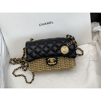 Chanel Other Plaid Patterns Casual Style Blended Fabrics Plain Logo 12.5cm