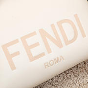 Fendi Medium By The Way Leather Boston Bag White 27x15x13cm - 6