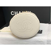 Chanel Mini Top Handle Vanity Case White Shiny Lambskin Gold Hardware 13.5x13.5x11.5cm - 4