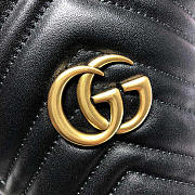Gucci GG Marmont Mini Bucket Bag Black 19x17cm - 2